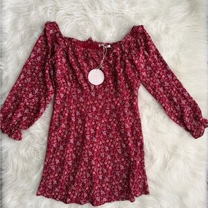 Wild Honey Off the Shoulder Floral Dress | NWT | Size L